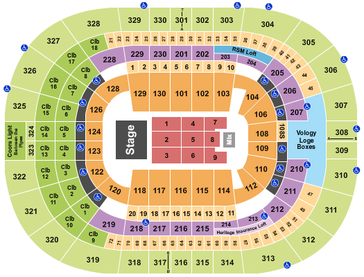 Benchmark International Arena Zac Brown Band Seating Chart